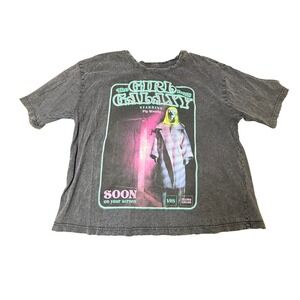 Reserved Girl From Galaxy Graphic T-Shirt VHS Style Tee‎ Medium